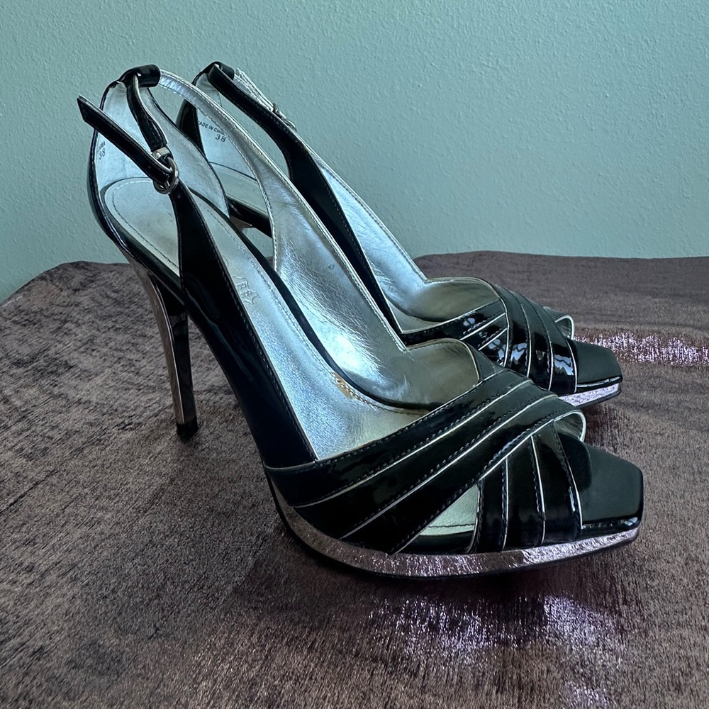 Elegant Black Strappy Heels
